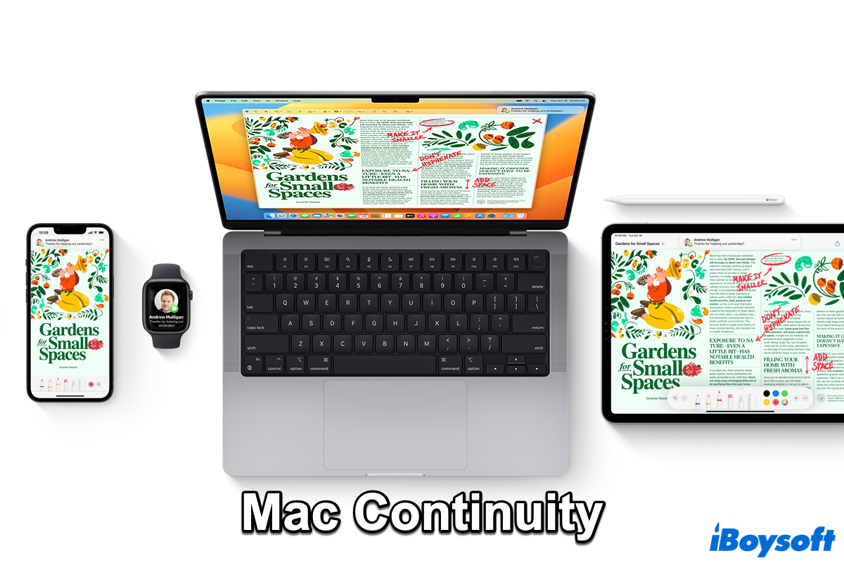 Mac Continuity